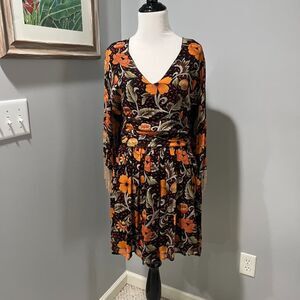 Anthropologie Verb by Pallavi Singhee Beaded Fringe Lined Mini Dress Medium